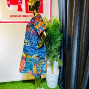 Contrast Piping Gown