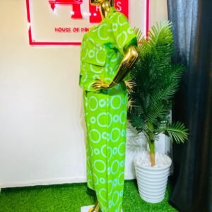 Jacquard Brocade Gown